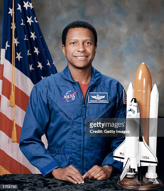American astronaut Michael P. Anderson , circa 1995. Anderson was a lieutenant colonel in the U.S. Air Force, who served as a payload commander and...