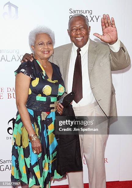 Billye Aaron and Hank Aaron attend Lee Daniels' "The Butler" New York Premiere at Ziegfeld Theater on August 5, 2013 in New York City.