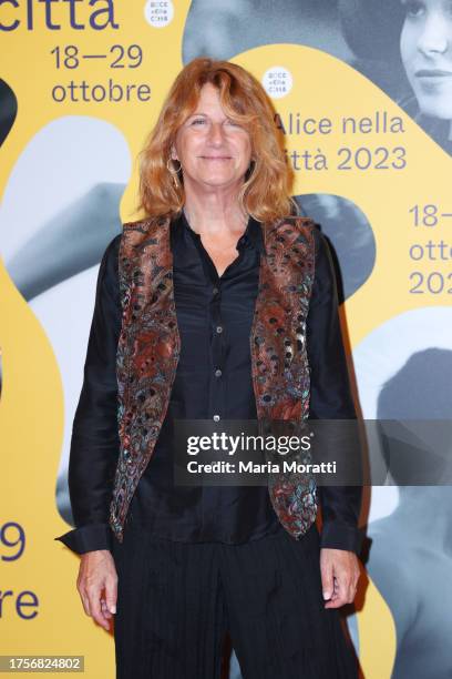 Angela Finocchiaro attends a red carpet for the movie "Una Madre" at the 21st Alice Nella Città during the 18th Rome Film Festival on October 25,...