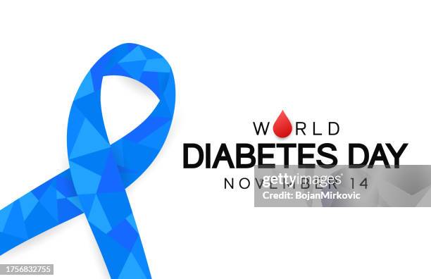 stockillustraties, clipart, cartoons en iconen met world diabetes day background, november 14. vector - diabetes month