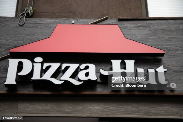 Pizza Hut restaurant in New York, US, on Monday, Oct. 30, 2023. Yum! Brands Inc. Is scheduled to release earnings figures on November 1....