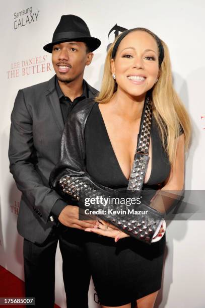 Nick Cannon and Mariah Carey attend Lee Daniels' "The Butler" New York premiere, hosted by TWC, DeLeon Tequila and Samsung Galaxy on August 5, 2013...