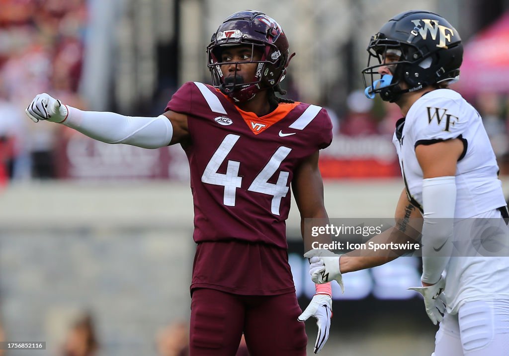 COLLEGE FOOTBALL: OCT 14 Wake Forest at Virginia Tech