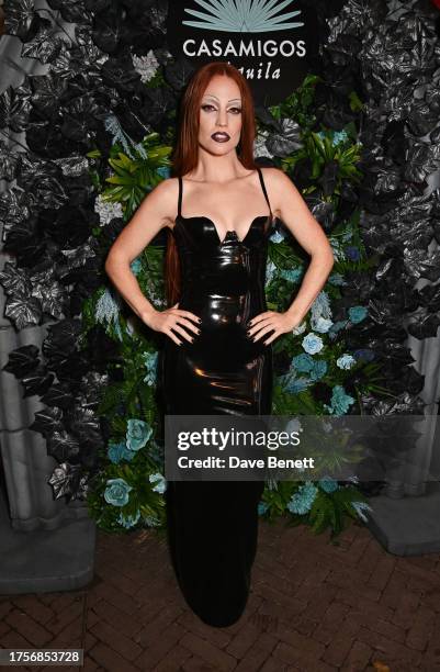 Jess Glynne attends the Haunted House of Friends Halloween party presented by Casamigos Tequila at The Twenty Two on October 31, 2023 in London,...