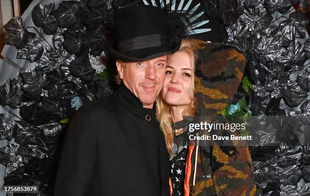 Damian Lewis and Alison Mosshart attend the Haunted House of Friends Halloween party presented by Casamigos Tequila at The Twenty Two on October 31,...