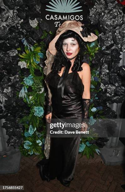 Josephine de La Baume attends the Haunted House of Friends Halloween party presented by Casamigos Tequila at The Twenty Two on October 31, 2023 in...