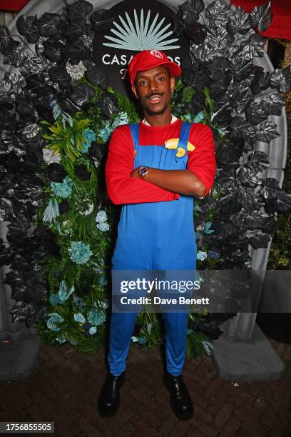 Micheal Ward attends the Haunted House of Friends Halloween party presented by Casamigos Tequila at The Twenty Two on October 31, 2023 in London,...