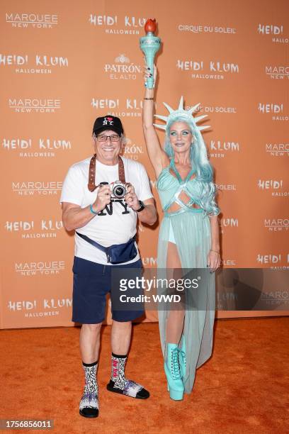 Kevin Mazur and Jen Mazur at Heidi Klum's 22nd Annual Halloween Party held at the Marquee on October 31, 2023 in New York City.