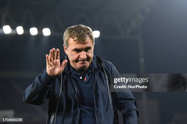 Gheorghe Hagi during Romania SuperLiga Stage 14: CFR Cluj vs Farul Constanta, disputed on Dr Costantin Radulescu Stadium, Cluj-Napoca, 30 October 2023