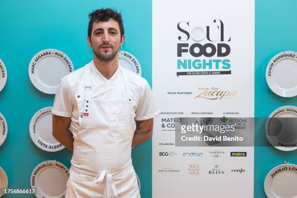 Mario Sanchez attends "Soul Food Nights" at Semilla Espacio Creativo on October 25, 2023 in Madrid, Spain.