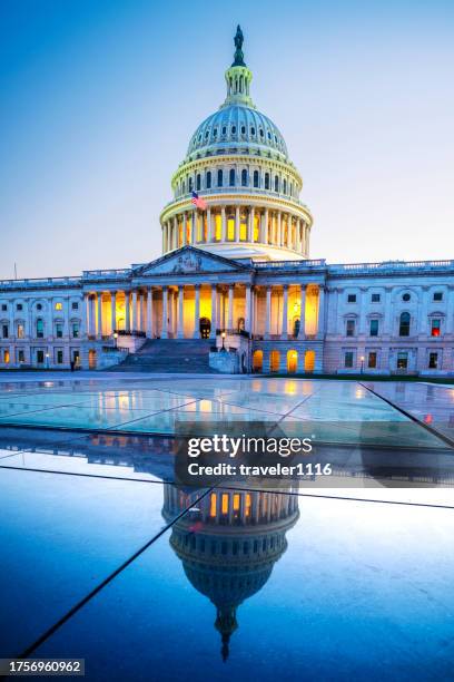 the capitol building in washington, d.c., usa - house of representatives building stock pictures, royalty-free photos & images