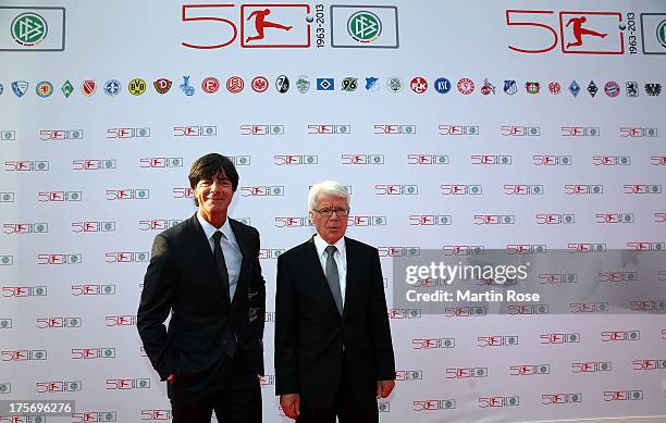 Reinhard Rauball , President of the German football league and Joachim Loew, head coach of the German national football team attend the 50 Years of...