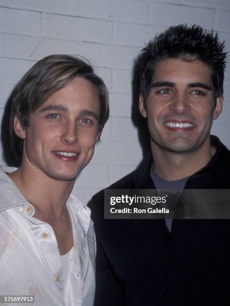 Jay Kenneth Johnson and Galen Gering attend Henry Diltz Party on November 30, 2000 at the Hard Rock Cafe in Los Angeles, California.