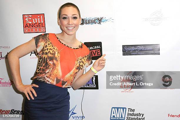 Lily Labeau participates in Porn Star Bowling for the Free Speech Coalition held at Corbin Bowl on July 28, 2013 in Tarzana, California.