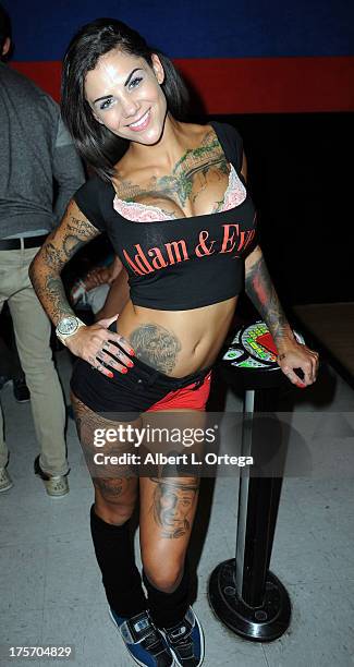 Bonnie Rotten participates in Porn Star Bowling for the Free Speech Coalition held at Corbin Bowl on July 28, 2013 in Tarzana, California.