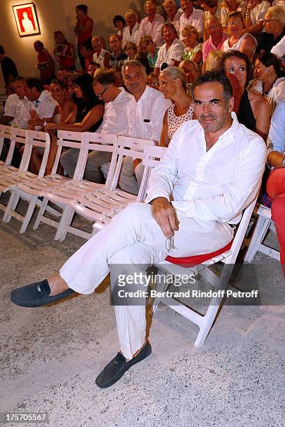 Radio Christopher Baldelli attends Magician Eric Antoine's show, "Le mix sous les etoiles" on day 7 of the 29th Ramatuelle Festival on August 6, 2013...