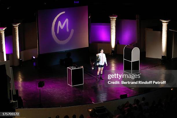 Magician Eric Antoine performs in his show "Le mix sous les etoiles" on day 7 of the 29th Ramatuelle Festival on August 6, 2013 in Ramatuelle, France.