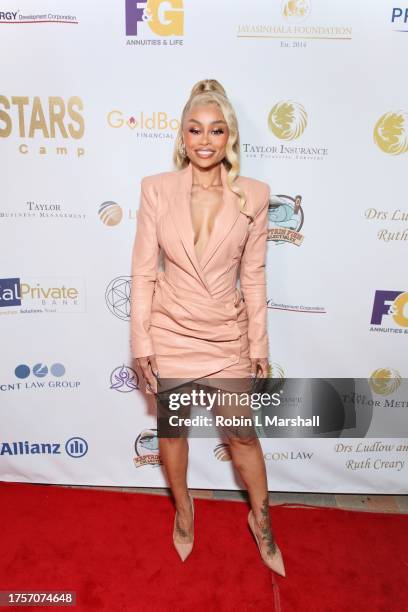 Angela White, aka Blac Chyna, attends the 4th Annual Future Stars Charity Dinner Gala at Taglyan Complex on October 25, 2023 in Los Angeles,...