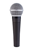Handheld Microphone with Clipping Path