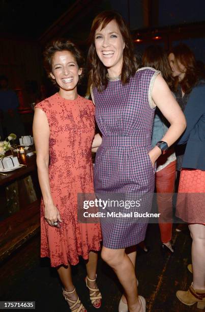 Cindi Leive, Editor-In-Chief Glamour Magazine and Writer/Director Maggie Carey attend Glamour Magazine's Toast to 35 Women Under 35 in Hollywood...