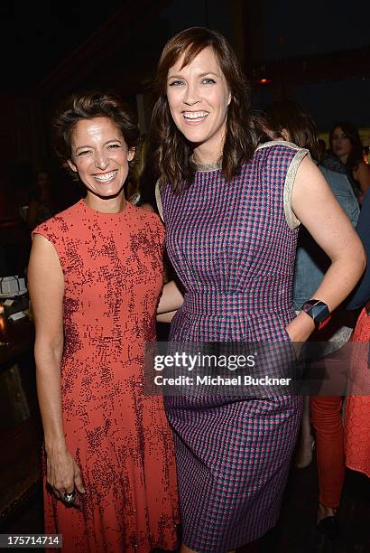 Cindi Leive, Editor-In-Chief Glamour Magazine and Writer/Director Maggie Carey attend Glamour Magazine's Toast to 35 Women Under 35 in Hollywood...