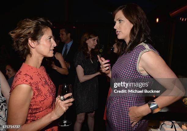 Cindi Leive, Editor-In-Chief Glamour Magazine and Writer/Director Maggie Carey attend Glamour Magazine's Toast to 35 Women Under 35 in Hollywood...