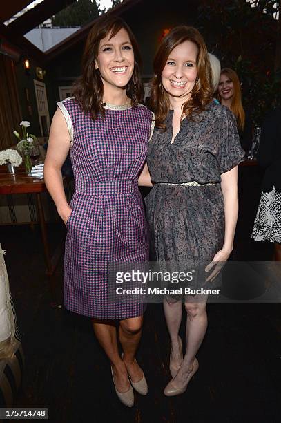 Writer/director Maggie Carey and actress Lennon Parham attend Glamour Magazine's Toast to 35 Women Under 35 in Hollywood hosted by Glamour's...