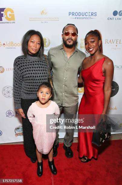 Rapper & Actor Romeo Miller and family attend the 4th Annual Future Stars Charity Dinner Gala at Taglyan Complex on October 25, 2023 in Los Angeles,...