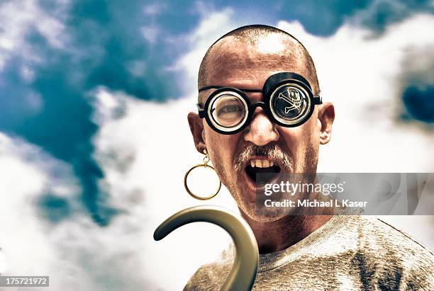 aye eye matey! - earring hook stock pictures, royalty-free photos & images