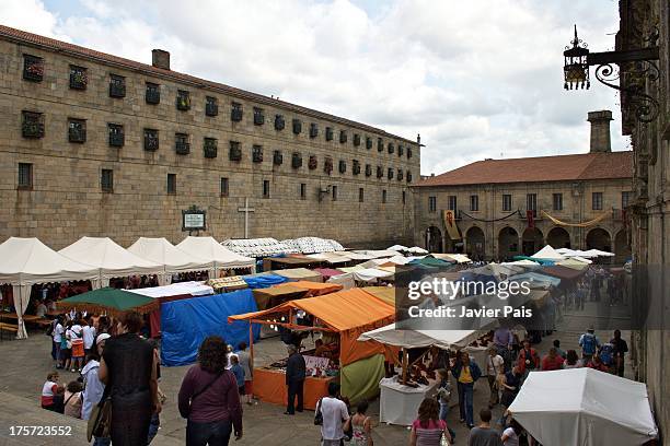 quintana de mortos - mittelaltermarkt stock-fotos und bilder