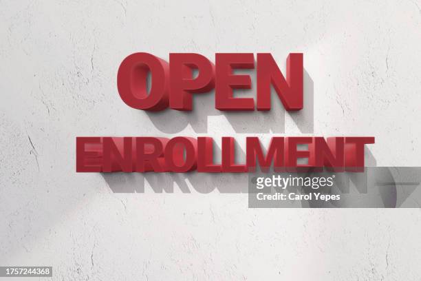 open enrollment - openen stock-fotos und bilder