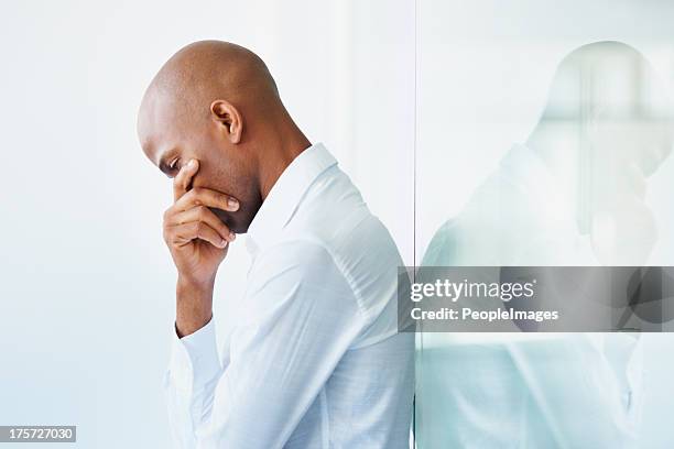 shattered dreams - african american man depressed bildbanksfoton och bilder