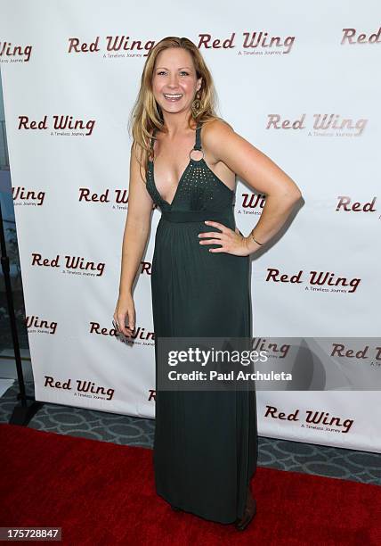 Actress Megan Kiniry attends the premiere of "Red Wing" at Harmony Gold Theatre on August 6, 2013 in Los Angeles, California.