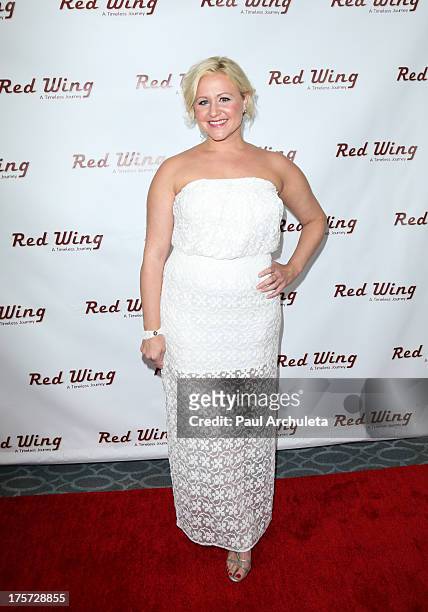 Actress Jaime Gallagher attends the premiere of "Red Wing" at Harmony Gold Theatre on August 6, 2013 in Los Angeles, California.