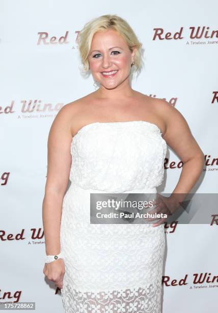 Actress Jaime Gallagher attends the premiere of "Red Wing" at Harmony Gold Theatre on August 6, 2013 in Los Angeles, California.