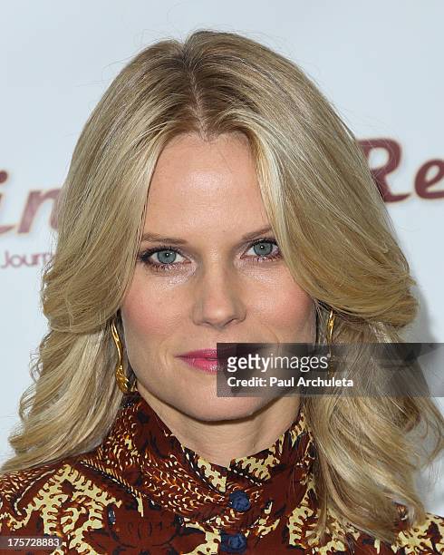 Actress Joelle Carter attends the premiere of "Red Wing" at Harmony Gold Theatre on August 6, 2013 in Los Angeles, California.