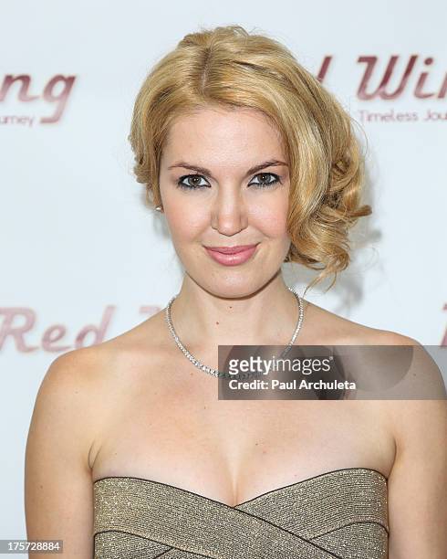 Actress Breann Johnson attends the premiere of "Red Wing" at Harmony Gold Theatre on August 6, 2013 in Los Angeles, California.