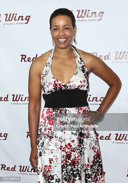 Actress Cathy Diane Tomlin attends the premiere of "Red Wing" at Harmony Gold Theatre on August 6, 2013 in Los Angeles, California.