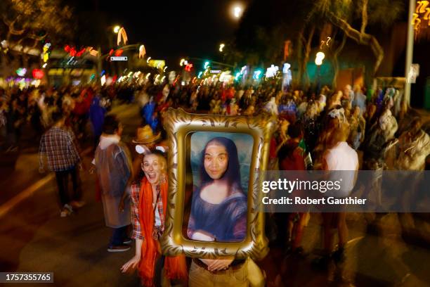 West Hollywood, CA, Tuesday, October 31, 2023 - Kevin Phan is a piece of art as he walks along Santa Monica Blvd. Along with thousands of other...
