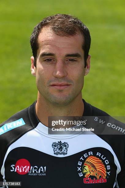 Haydn Thomas during the Exeter Chiefs Photocall at Sandy Park on August 7, 2013 in Exeter, England.