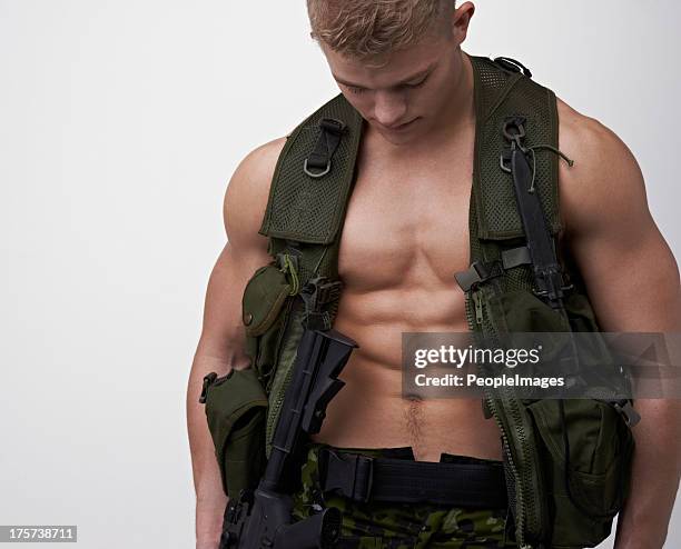 he will obey the call of duty - vest stock pictures, royalty-free photos & images