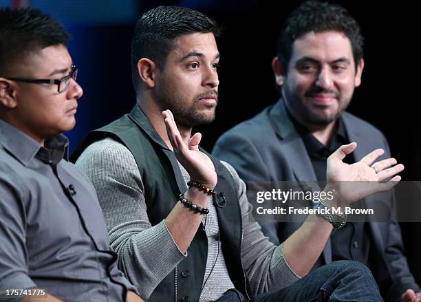 Actor Wilmer Valderrama speaks onstage during 'The Graduates/Los Graduados' panel discussion at the PBS portion of the 2013 Summer Television Critics...