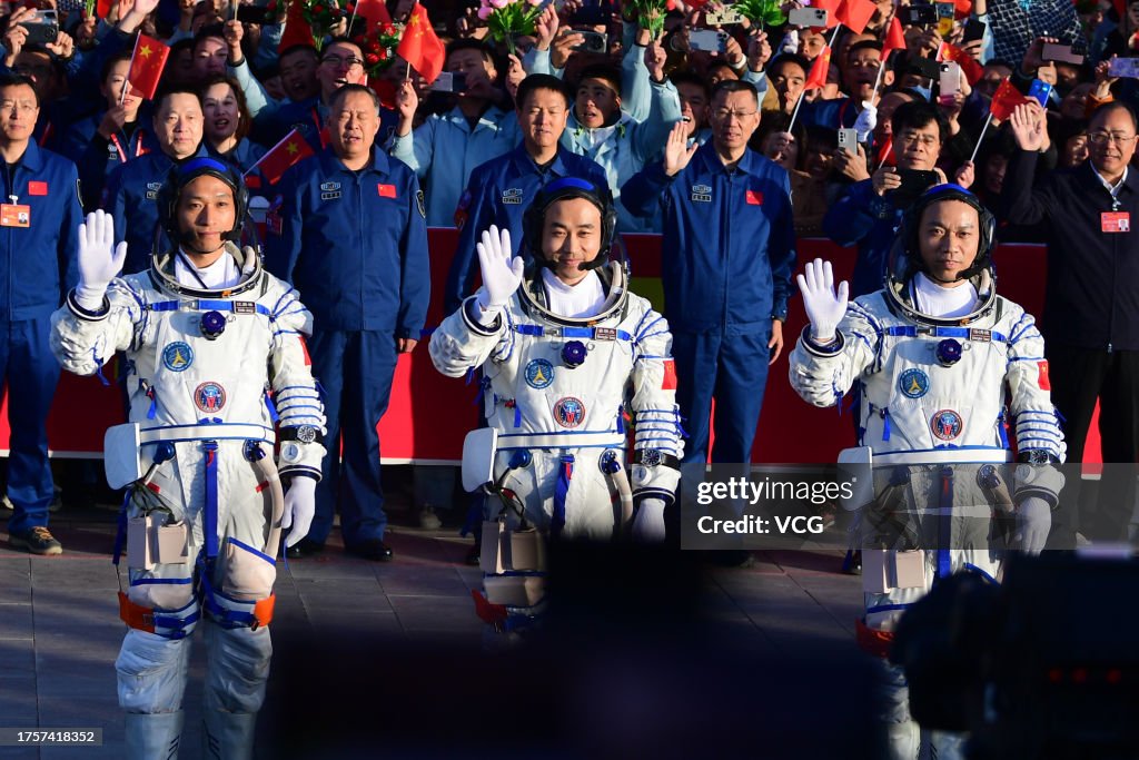 See-off Ceremony Held For Chinese Astronauts Of Shenzhou-17 Mission
