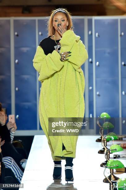 Rihanna on the catwalk