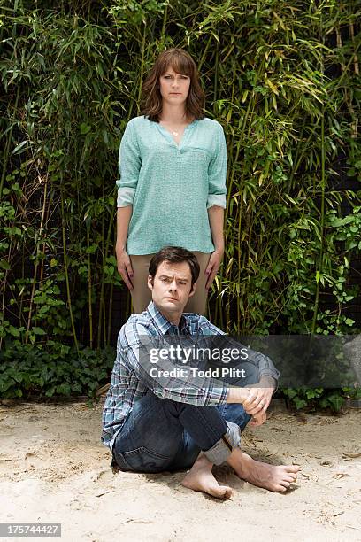 Actor Bill Hader and director/wife Maggie Carey are photographed for USA Today on June 20, 2013 in New York City.