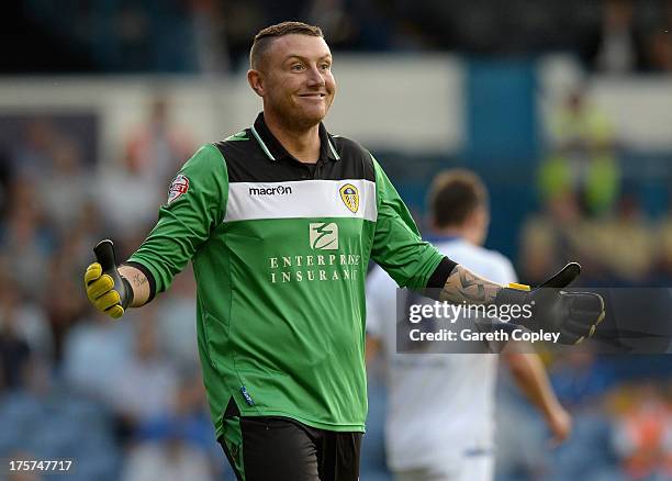 Paddy Kenny of Leeds during the Capital One Cup First Round match between Leeds United and Chesterfield at Elland Road on August 7, 2013 in Leeds,...