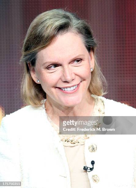 Terre Blair Hamlisch speaks onstage during the 'Marvin Hamlisch: The Way He Was' panel discussion at the PBS portion of the 2013 Summer Television...