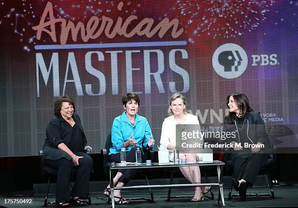 Susan Lacy, American Masters creator and executive producer, actress/singer Lucie Arnaz, Terre Blair Hamlisch and filmmaker Dori Berinstein speak...