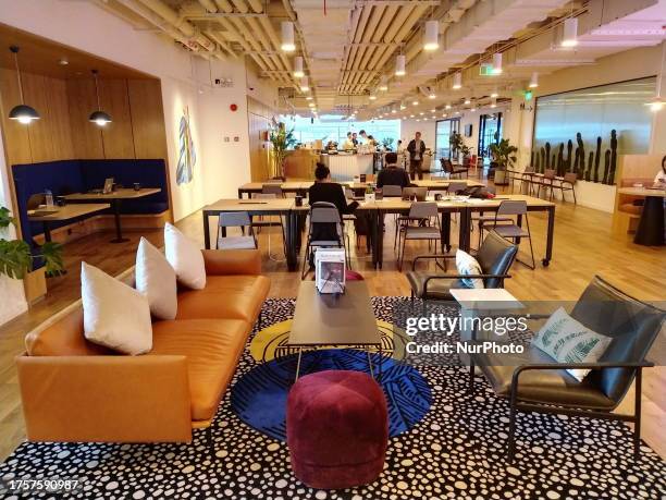 View of the office space of WeWork office building in Shanghai, China, August 1, 2019. On November 1 according to the ''Wall Street Journal'' Chinese...