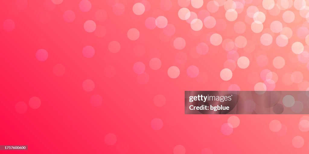 Defocused lights on Red background - Trendy bokeh background